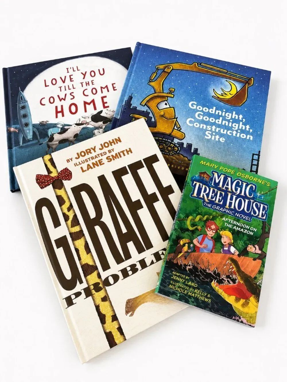 Kids Book Bundle Goodnight Construction Site Giraffes Can’t Dance Magic Tree Hou